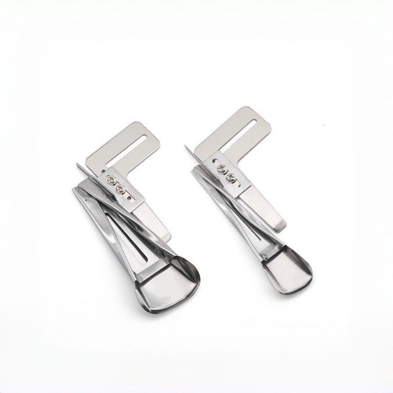 1784★ Accesorio Carpeta Plana Triple de Acero Premium para Máquina de Coser, Ajustable para Pantalones y Trabillas de Cinturón★