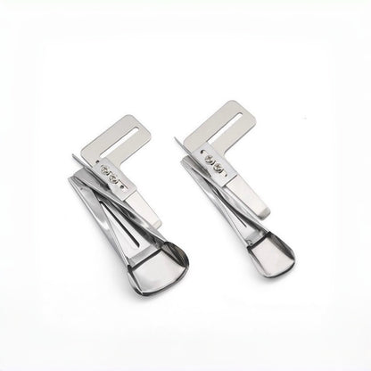 1784★ Accesorio Carpeta Plana Triple de Acero Premium para Máquina de Coser, Ajustable para Pantalones y Trabillas de Cinturón★