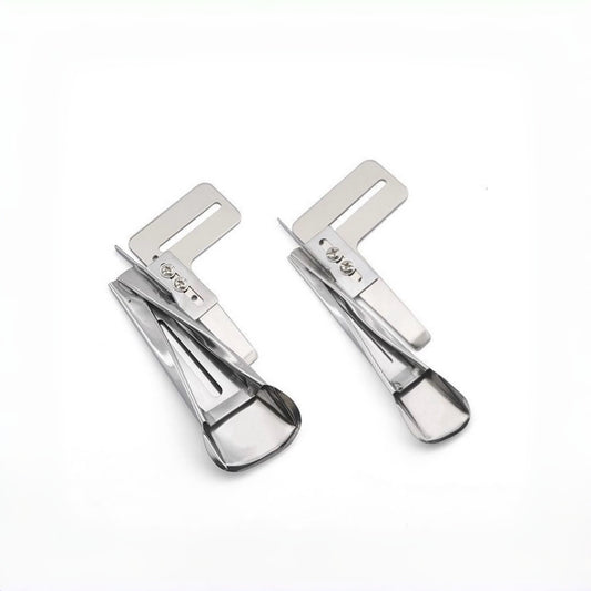 1784★ Accesorio Carpeta Plana Triple de Acero Premium para Máquina de Coser, Ajustable para Pantalones y Trabillas de Cinturón★