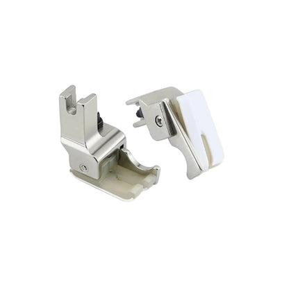 1810★ Dual Thread-Cutting High-Low Plastic Presser Foot with Thickened Teflon Base and Adjustable Edge Guide★