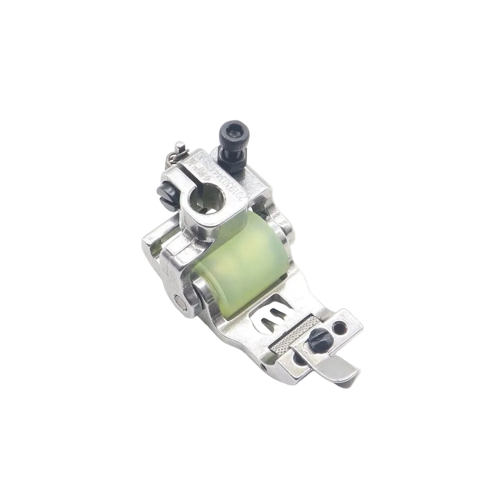1364★ Pied presseur à rouleau pour machine à coudre industrielle, pied presseur à rouleau à déflecteur pour machine à coudre industrielle avec disque à couteaux et disque à couteaux de distribution★