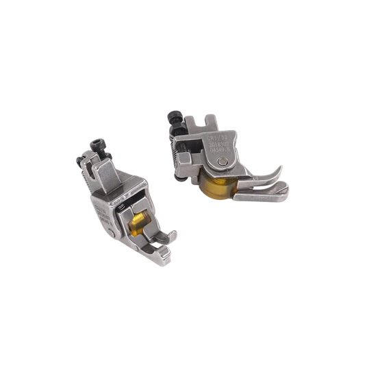 1477★  New flat car roller high and low presser foot stop pressure line leather cotton-padded coat thick material thin material adjustable wheel presser foot★