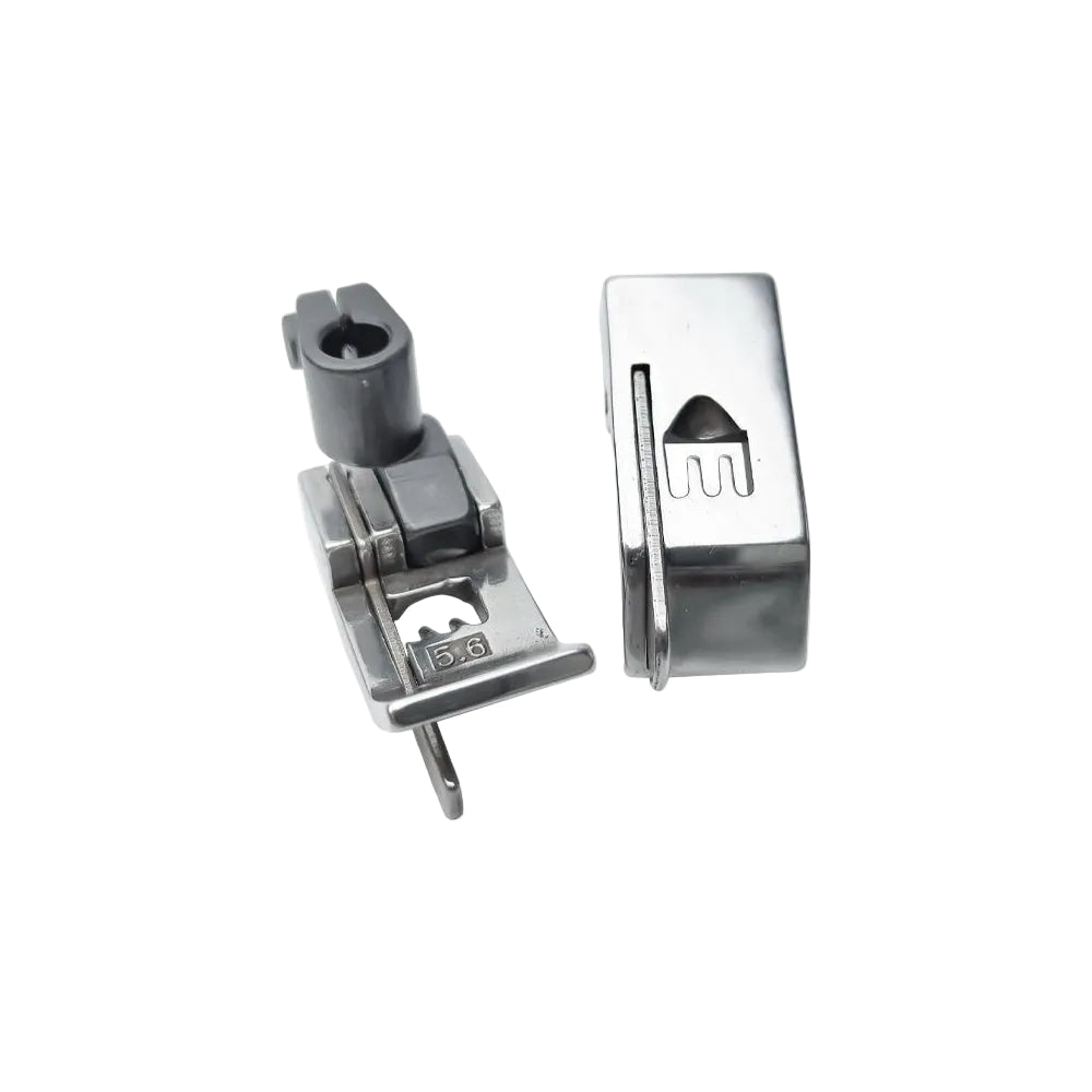 1419★ Máquina de coser interlock, prensatelas de parada, posición de aguja automática 5.6, prensatelas de cuchilla derecha, tres agujas y cinco hilos 0.1/0.2 borde izquierdo y derecho★