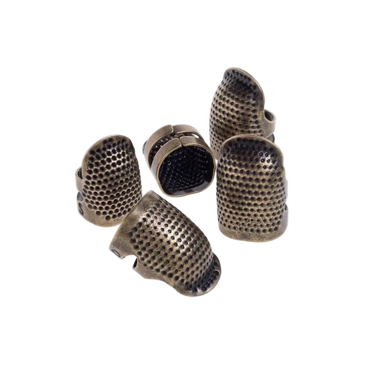 1414★ Thimble finger cover household hand sewing cross stitch thickened adjustment real copper finger guard thimble hoop sewing tool★