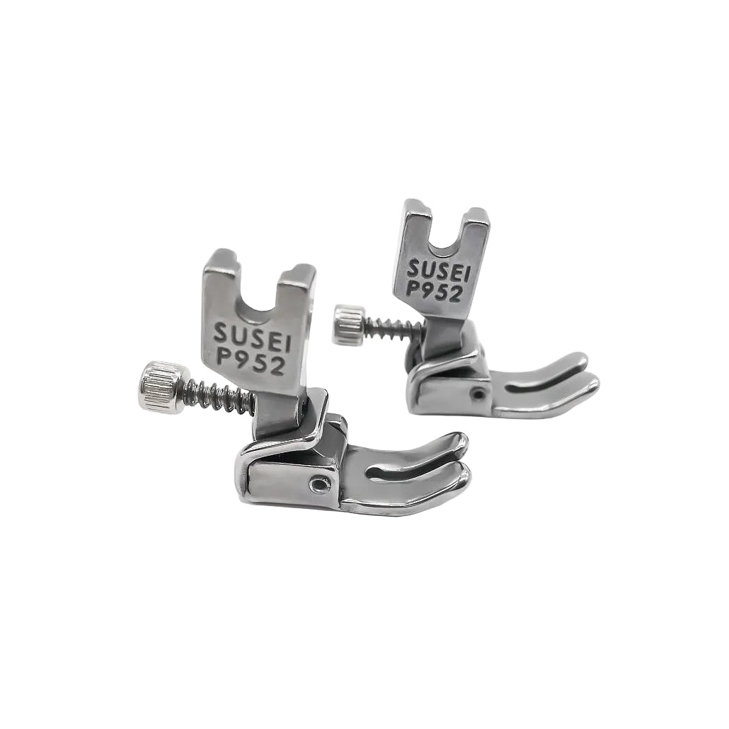 1084★ Prensatelas para máquina de coser industrial ajustable, prensatelas para doblar, prensatelas para doblar y arrugar P952 prensatelas retráctil de acero completo★