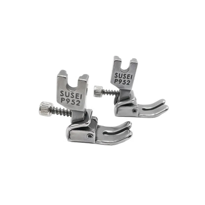 1084★ Prensatelas para máquina de coser industrial ajustable, prensatelas para doblar, prensatelas para doblar y arrugar P952 prensatelas retráctil de acero completo★