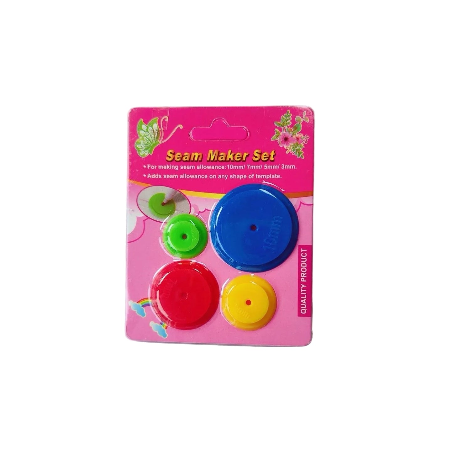 1602★  [3826 people's favorites] DIY patchwork clothing fabric sewing tools, sewing ring, line tracing wheel, line tracer, sewing ring, four sets★