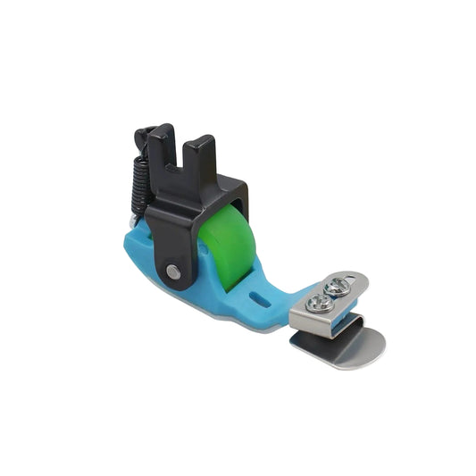 1885★ Adjustable Teflon Roller Presser Foot for Sewing Machines, Downward Folding Edge Guide and Hemming Attachment★