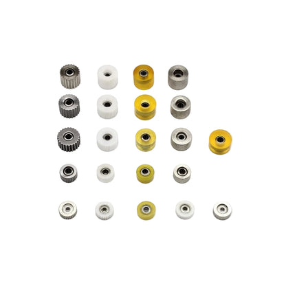 1897★ Ruedas torcidas de goma de dientes de hierro grandes y pequeñas, mejoradas, de doble altura para máquinas de coser, no un pie prensatela★