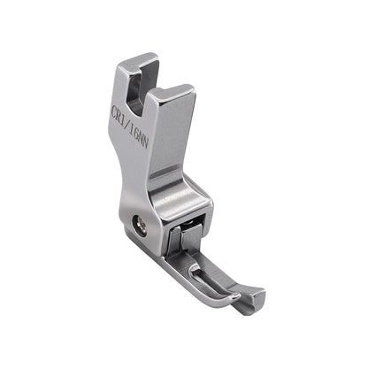 1212★ New Arrivals 2 | More Options | Narrow High-Low Zipper Presser Foot for Industrial Lockstitch Sewing Machines, 0.1/0.2 cm Edge Stitching.