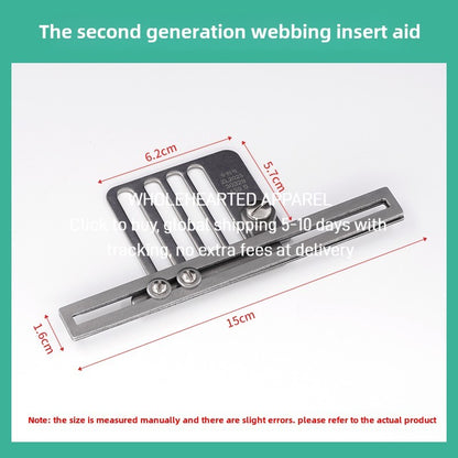 1447★  Sewing machine accessories Flat car pull lace auxiliary device Insert rope Insert strip pull lace webbing Hemp width adjustable multi-function