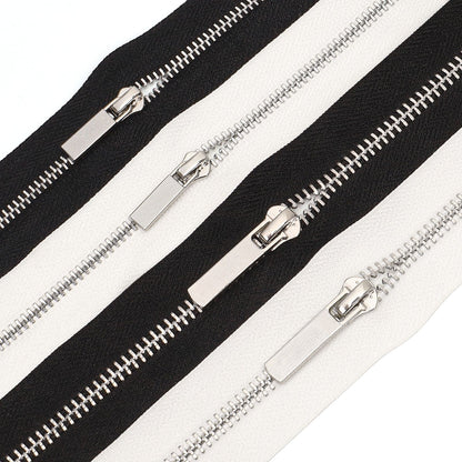 3098  Zipper No. 3, No. 5 Platinum Metal 14631 Slider with Lock Luggage Clothing Zipper can be sold directly by the manufacturer