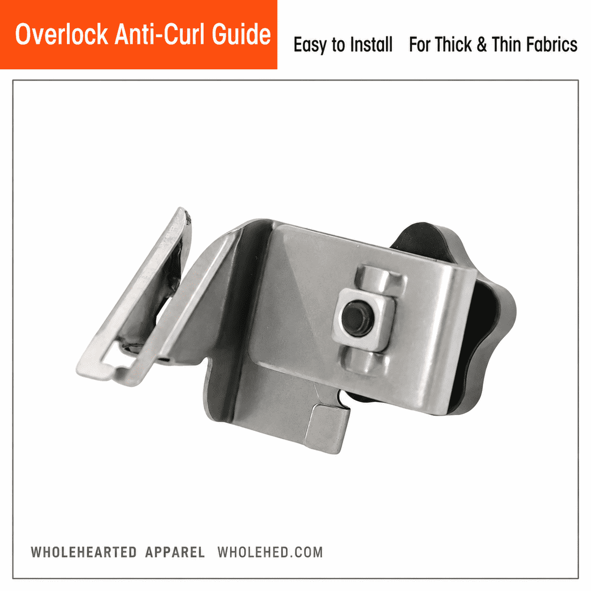 1788★ Adjustable Anti-Curl Guide for Overlock Sewing Machines, Suitable for Thin and Medium Fabrics.