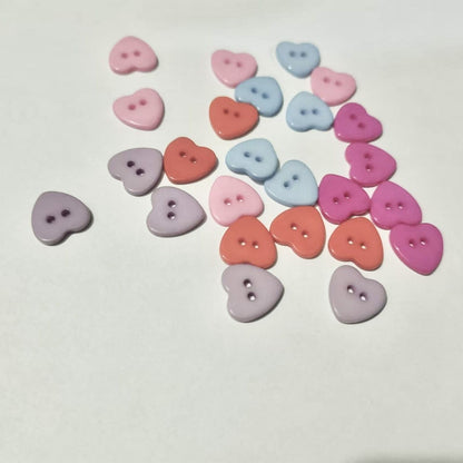 3027  Love Buttons Colored Sweater Resin Two Eyes Children's Two Eyes DIY Handmade Shirt Buttons Decorative Buttons