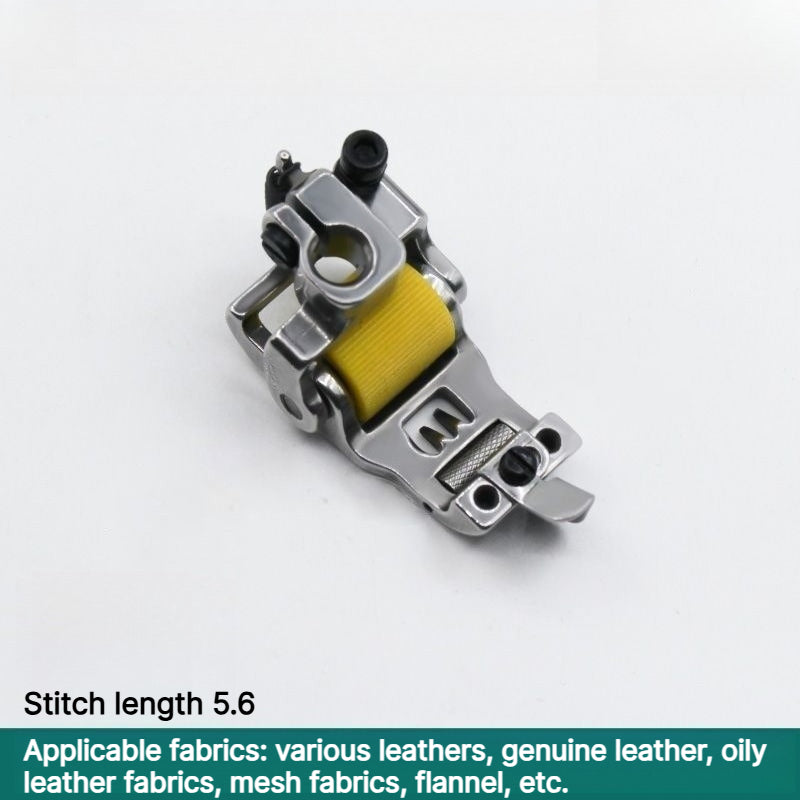 1029★ New Arrival 2 | More Options | Full-Steel Roller Presser Foot for 3-Needle 5-Thread Coverstitch Machines, Small Square Head, Large Platform.