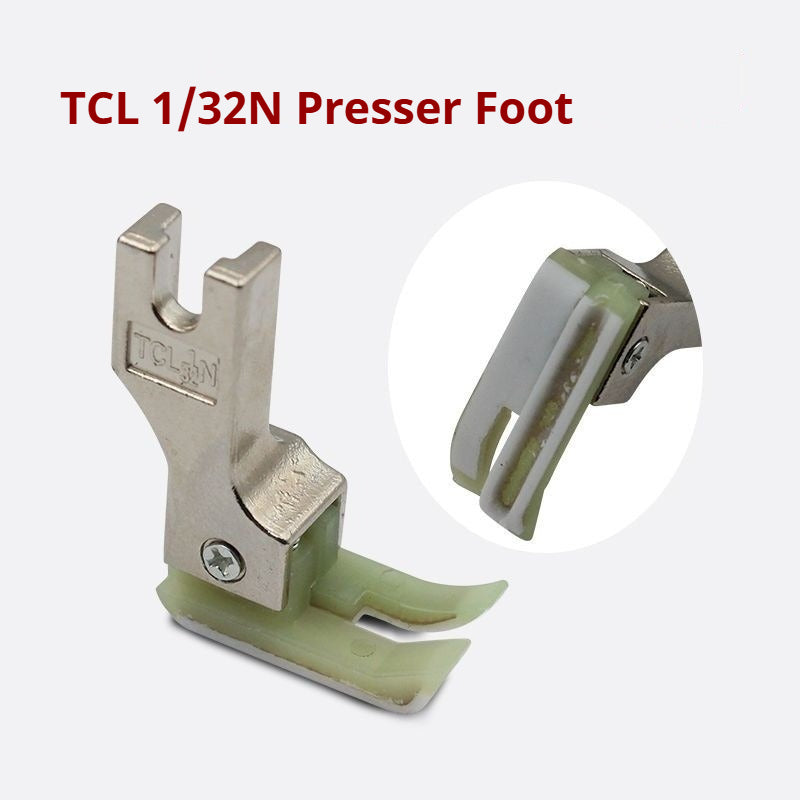 1802★All-Steel Grooved Compensating Presser Foot CR1/32N for Lockstitch Sewing Machines★