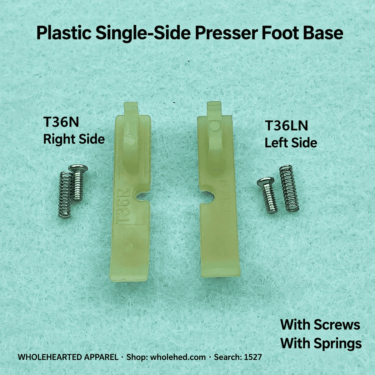 1527★ All-Steel Single-Side Zipper Presser Foot for Flatbed Sewing Machines, P36N Right-Side / P36LN Left-Side
