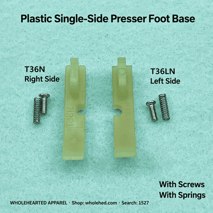 1527★ All-Steel Single-Side Zipper Presser Foot for Flatbed Sewing Machines, P36N Right-Side / P36LN Left-Side