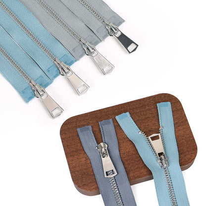 3112  Zipper No. 5 platinum pull up and down No. 8 piece double open silver tooth hanging plated zipper head jacket trench coat sweater universal for all kinds of clothing