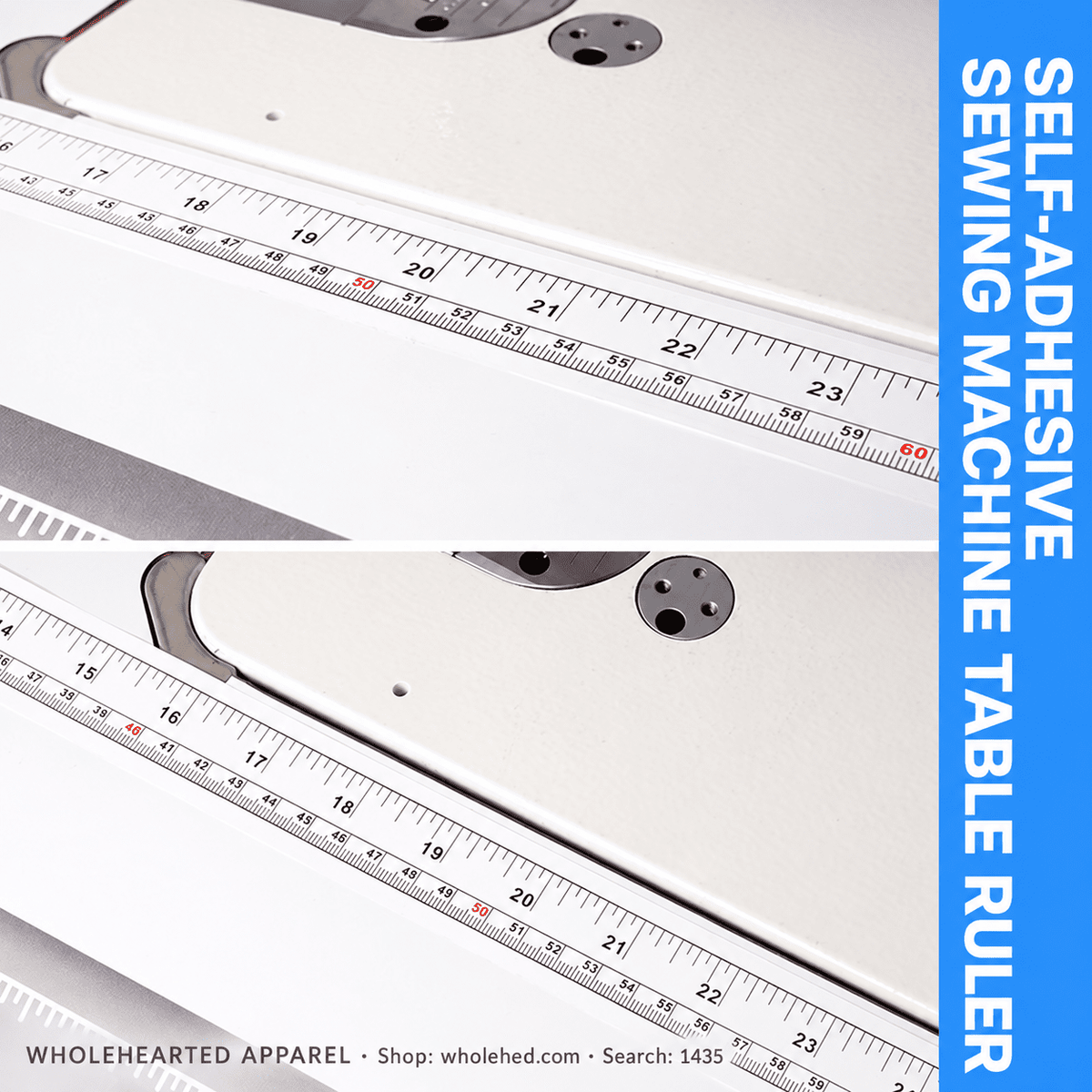1435★ 90 cm Self-Adhesive Ruler for Industrial Sewing Machine Tables and Garment Pattern Making