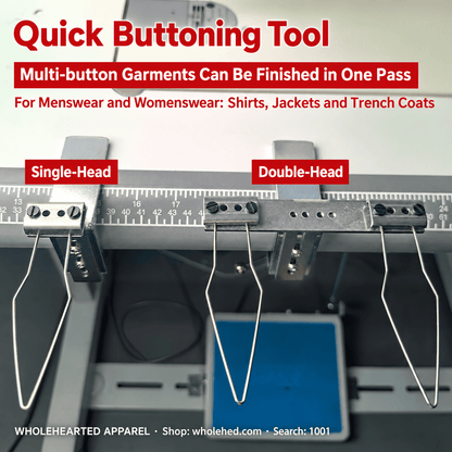 1001★ I-Beam Clamp Buttoning Tool for Garment Production.