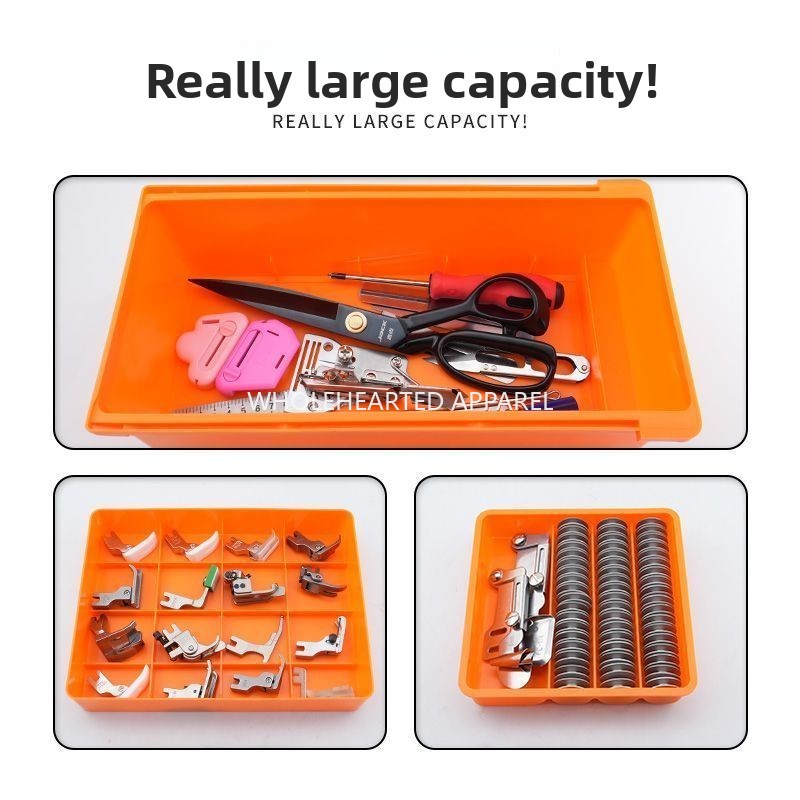 1643★  New large capacity three-layer drawer box sewing tools furniture office multi-purpose storage box sewing machine
