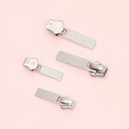 3098  Zipper No. 3, No. 5 Platinum Metal 14631 Slider with Lock Luggage Clothing Zipper can be sold directly by the manufacturer