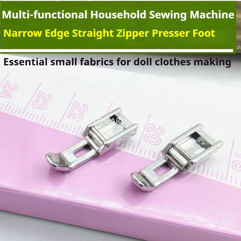 1833★ Multifunction Narrow Presser Foot for Doll Clothes, Zippers, and Edge Stitching★