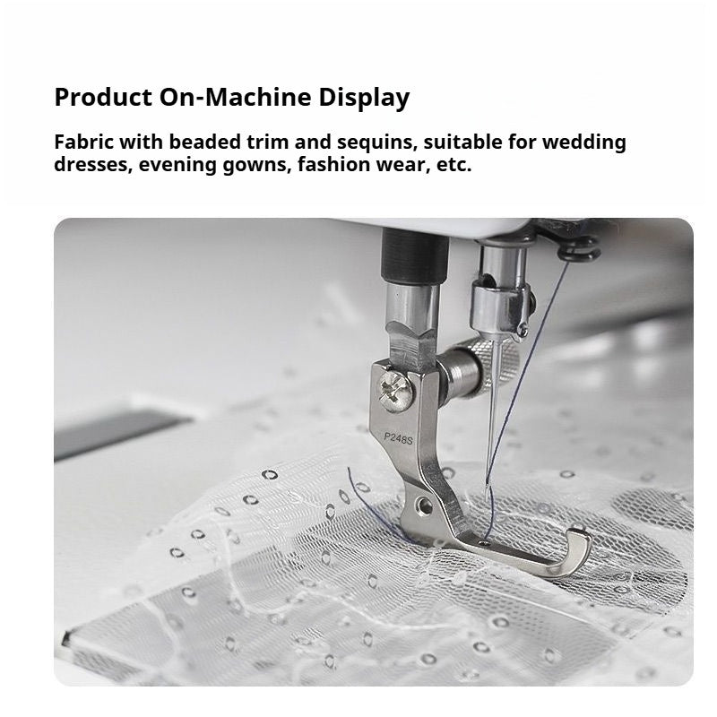 1806★ Pied presseur spécial informatisé pour machines à coudre, pour tissus à sequins, perles, robes de mariée et de soirée★