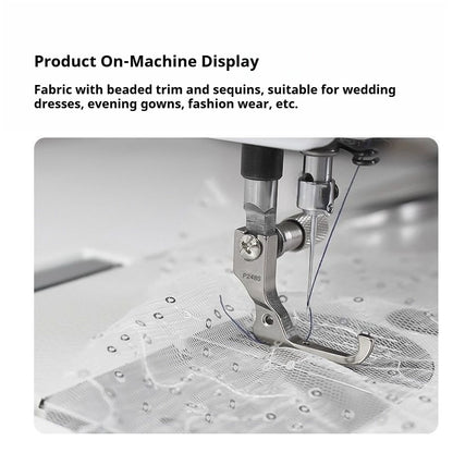 1806★ Pied presseur spécial informatisé pour machines à coudre, pour tissus à sequins, perles, robes de mariée et de soirée★