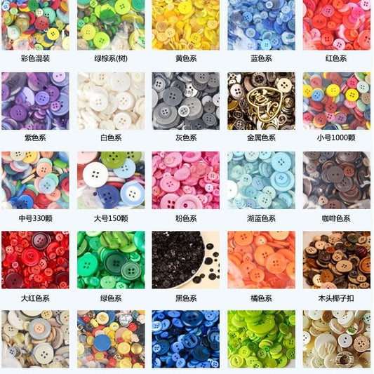 3028  New creative DIY color resin buckle children handmade button painting material package button flower decorative small buckle