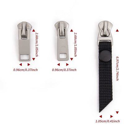 3109  Zipper No. 5 metal positive wear slider head pearl hanging white gun color zipper head multi-shaped lanyard