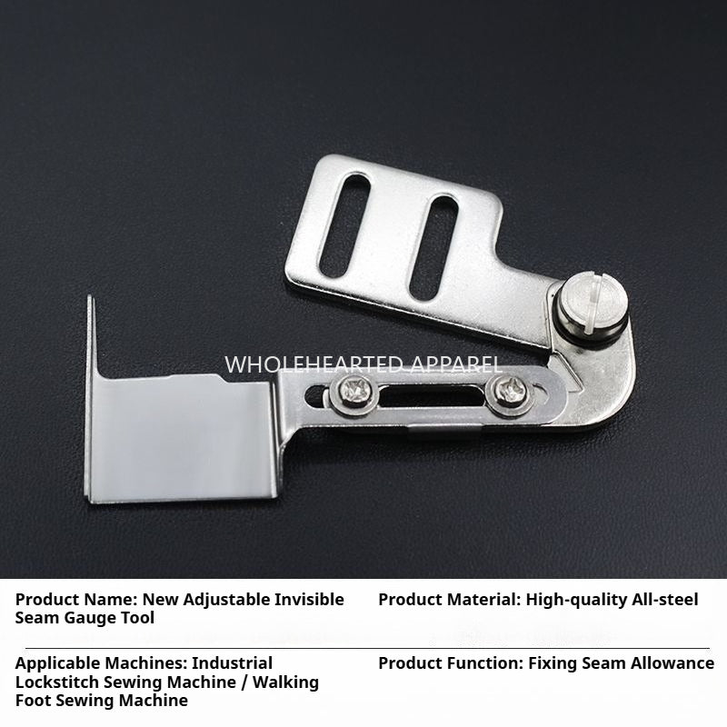 1804★ Sewing Machine Seam Guide Tool for Collar Waist Placket Cuff Hidden Stitch Positioning★