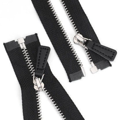 3107  No. 3 platinum open tail leather pull head metal silver tooth clothing bag DIY daily necessities available