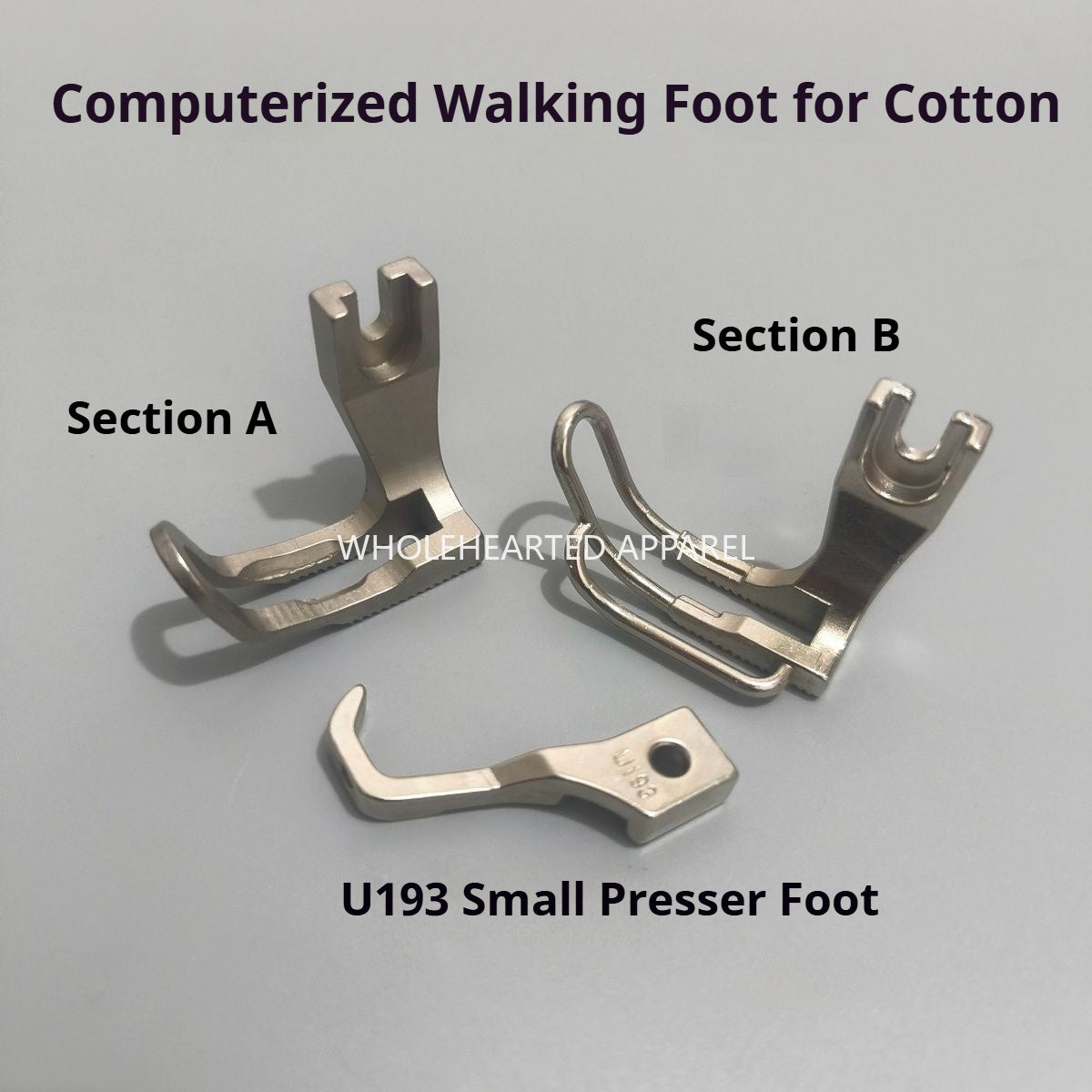 1890|コンピュータ制御工業用ミシン用ウォーキングフットプレッサーフット、厚手生地用コットンフットと高めのつま先プレッサーフット★