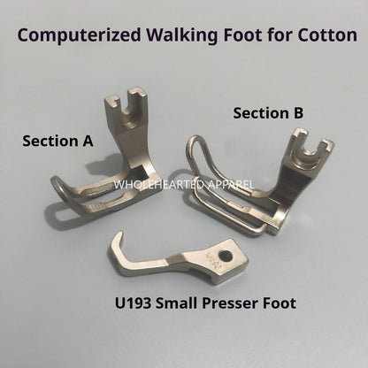 1890|コンピュータ制御工業用ミシン用ウォーキングフットプレッサーフット、厚手生地用コットンフットと高めのつま先プレッサーフット★