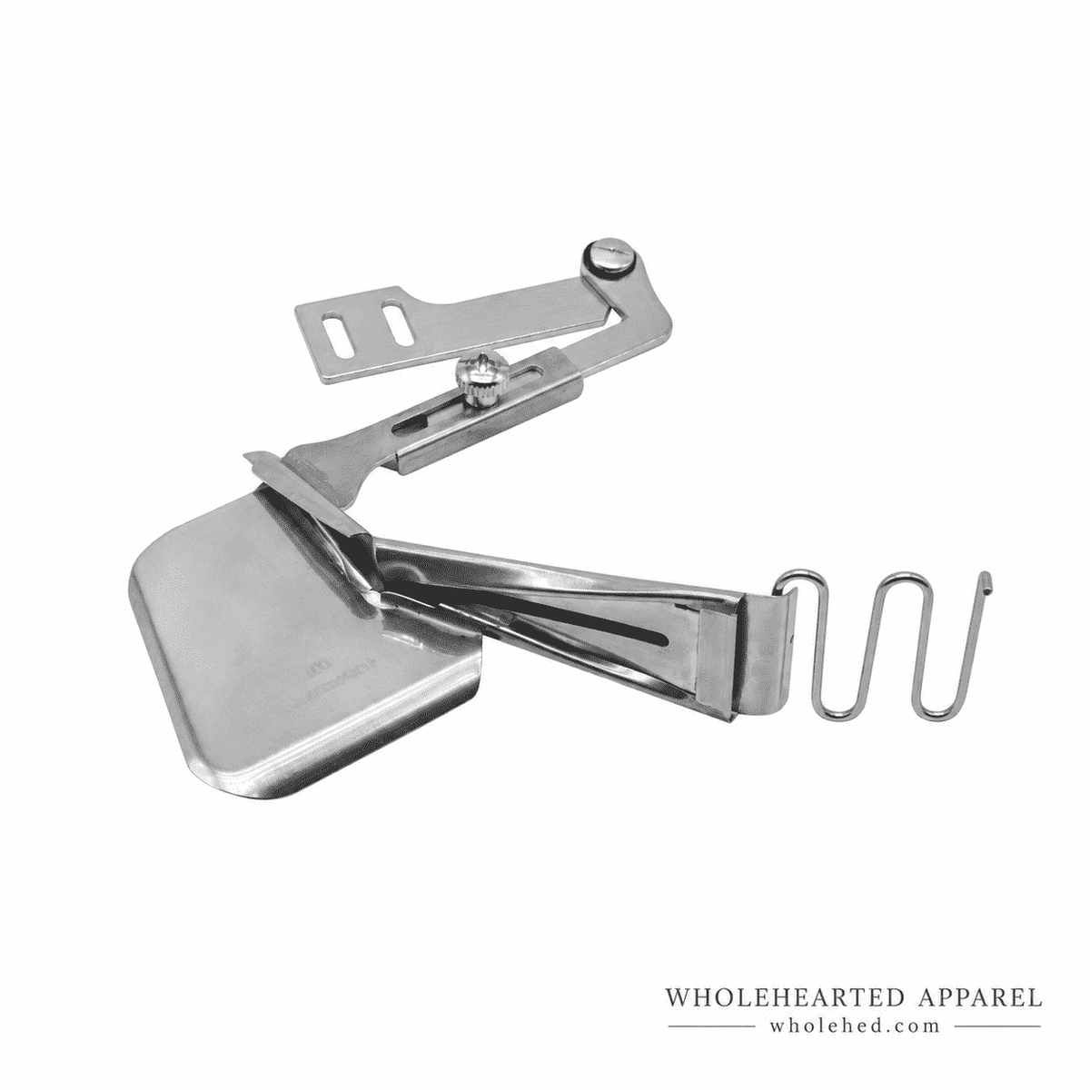 1691★ Adjustable Hemming Attachment for Flatbed Sewing Machine No Needle Plate Replacement with Hemming Presser Foot.