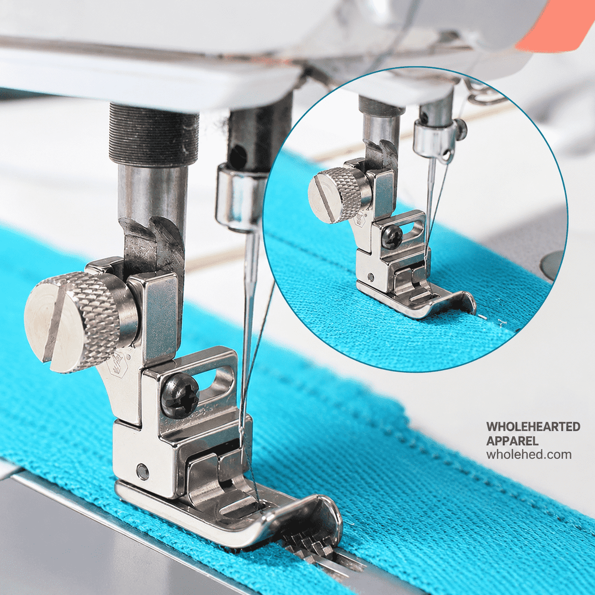 1744| SY-40 Sepatu Tekan Tinggi/Rendah yang Dapat Disesuaikan Baja Semua Premium untuk Mesin Jahit Flat-Bed Komputer dengan Panduan Tepi Pisau untuk Jahitan Tepi Topstitching★