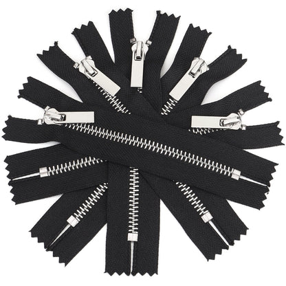 3070  Zipper No. 5 Platinum Metal Closed Tail Short Zipper Head Clothing Luggage Zipper Decorative Zipper