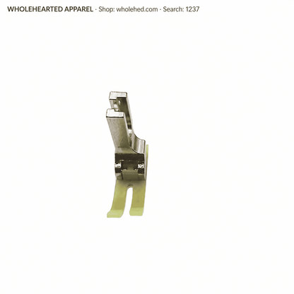 1237★ Wear-Resistant Teflon Presser Foot with Quick-Change Flexible Plastic Sole for Computerized Flatbed Sewing Machines