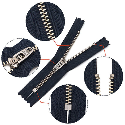 3068  Zipper No. 3 bronze closed tail spring head work size tail with strong locking pants placket zipper special ykk