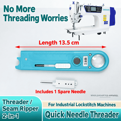 1059★ New Arrivals 2 | More Options | Universal Quick Needle Threader with Seam Ripper for Industrial and Vintage Home Sewing Machines.