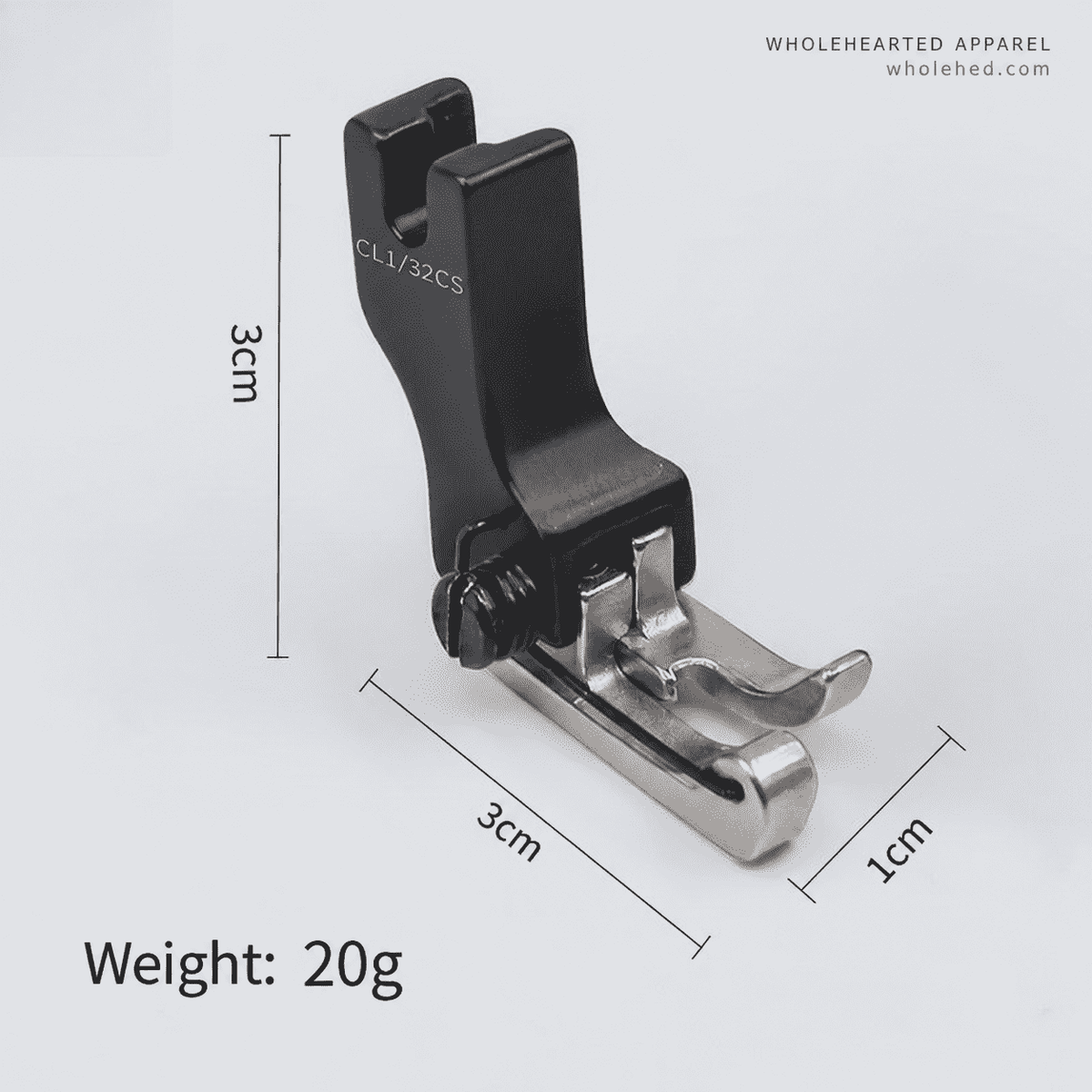 1738★ Double-Spring Grooved Compensating Presser Foot for Industrial Lockstitch Machines, Cording & Piping.