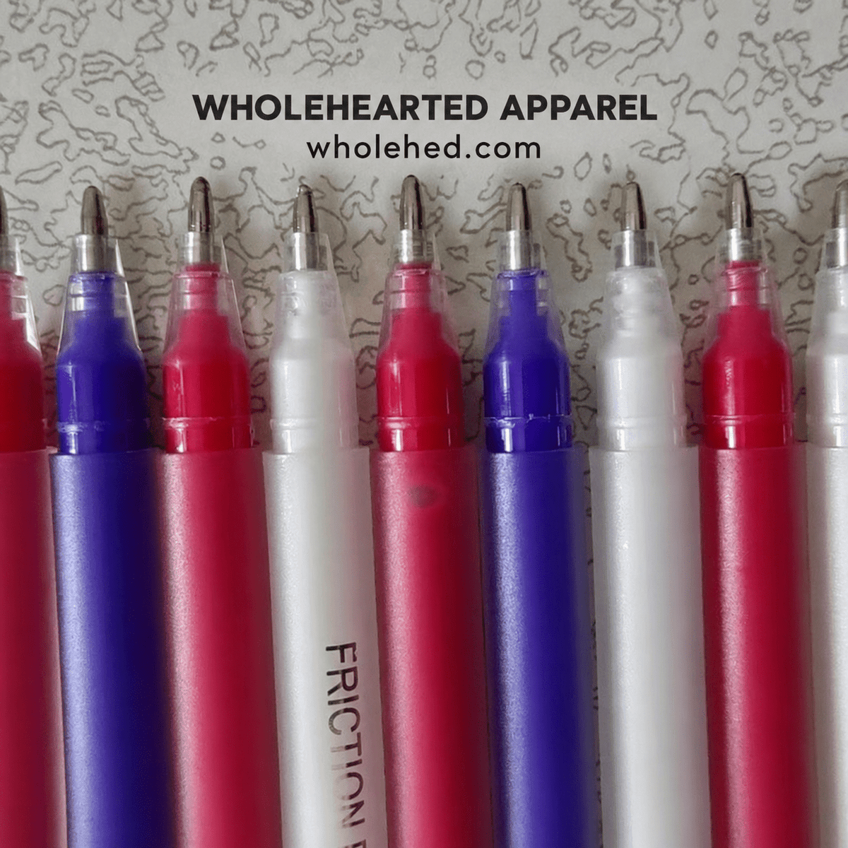 1397★ Heat-Erasable Fabric Marking Pen for Garment Sewing, Leather and Cloth.