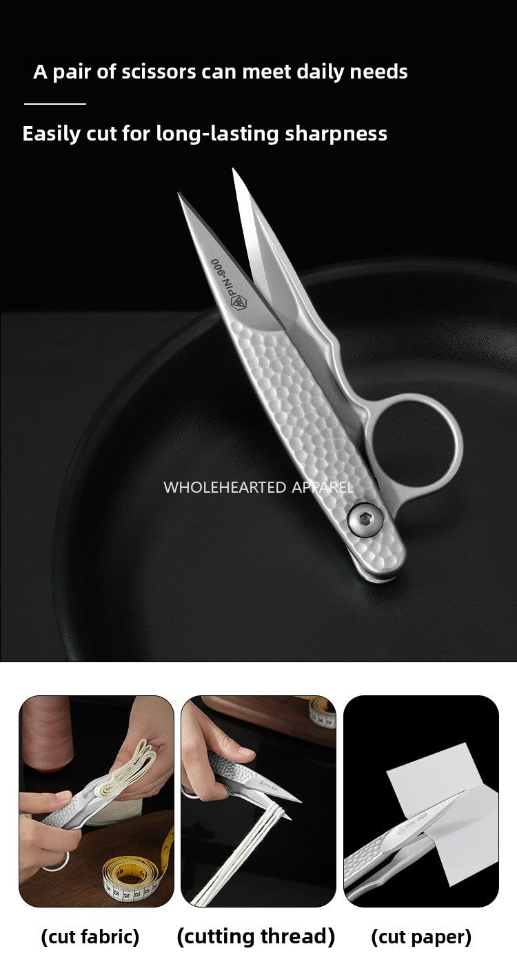 1661★  Household microcrystalline steel scissors stainless steel yarn scissors spring small scissors cross stitch scissors tailor thread scissors