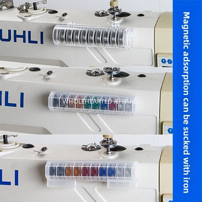 1565★  Computer flat car sewing machine shuttle core magnet storage box Jack A3A4 Zhongjie Fushan brothers plastic lock cylinder wire core