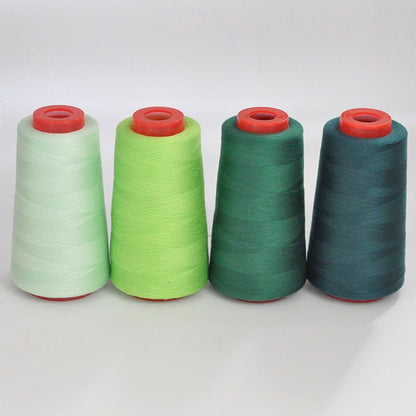 3053  Thread 402 Sewing Thread Household High Speed Thread Sewing Machine Pagoda Polyester Flat Car Large Roll Black and White Color