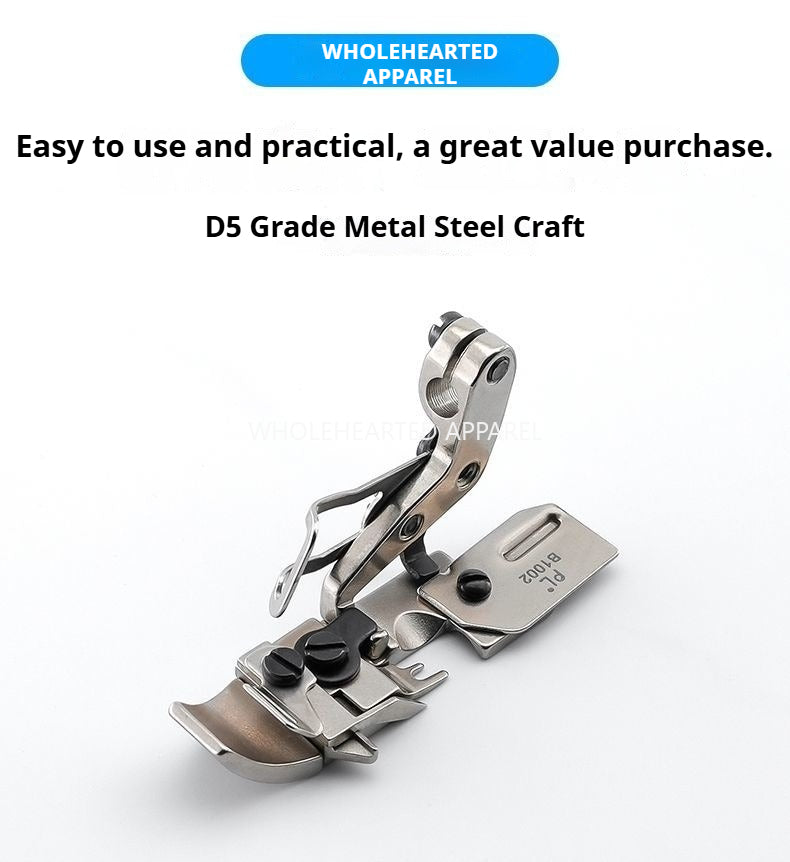 1746★ Premium all-steel overlock machine transparent shoulder-strap presser foot, left-right adjustable, anti-skew EX998 sewing accessory★
