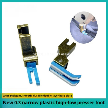1842★ 0.3 Pied presseur compensateur en Téflon plastique pour fermeture éclair et surpiqûre★