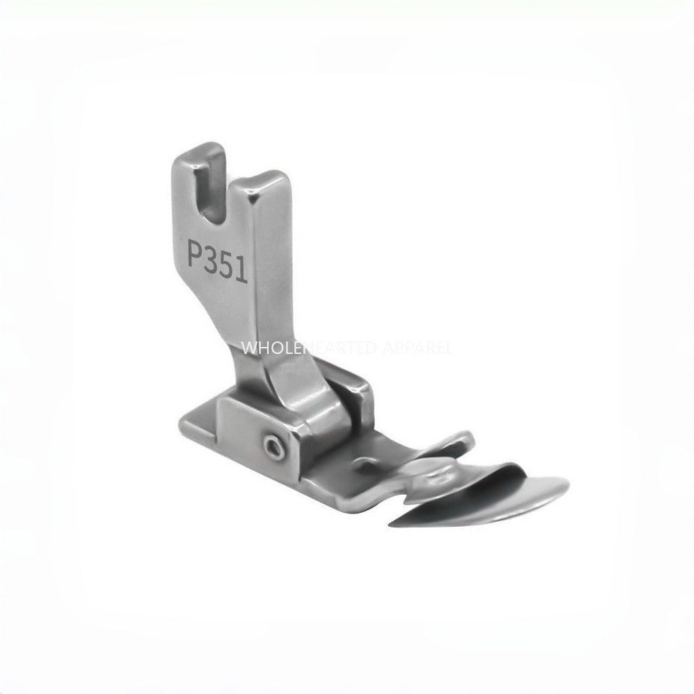 1107★  P351 non-ironing folding edge pressing foot, turtle hat under folding flat car crimping drum tool★